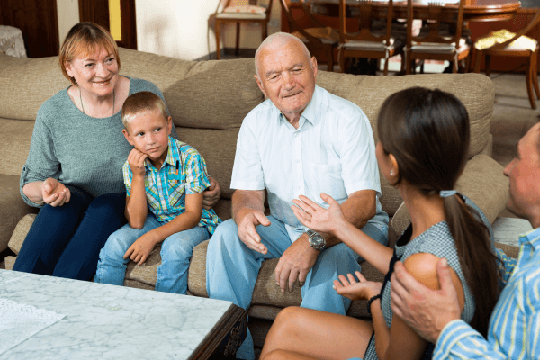 Une discussion familiale