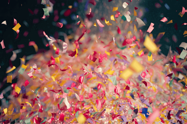 Confettis d'anniversaire